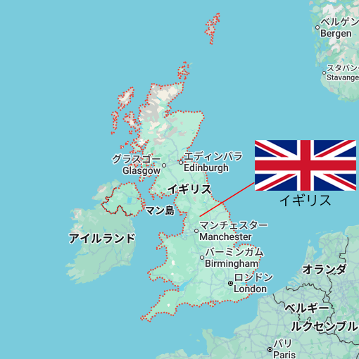 イギリスの位置