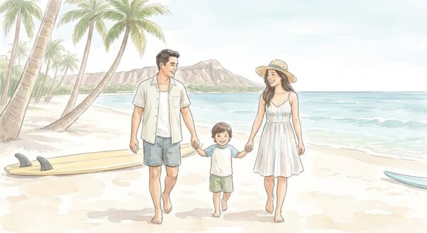 家族でのハワイ旅行